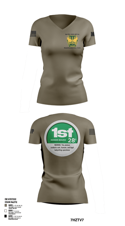 28th MP Company 42431415 Women's Short Sleeve V-neck Shirt - 133