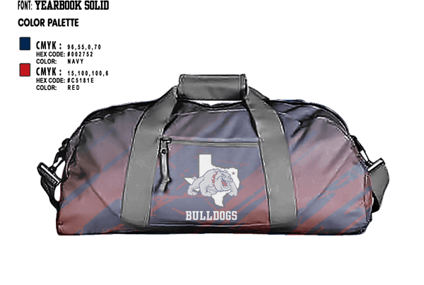 Duffle Bag, Bulldogs, , Teamtime, Team time, sublimation, custom sports apparel, team uniforms, spirit wear, spiritwear, sports uniforms, custom shirts, team store, custom team store, fundraiser sports, apparel fundraiser