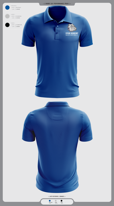 Steam Academy at McCluer South Berkeley 57920601 Short Sleeve Performance Polo - 1