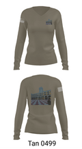 Palmetto Battlion 20426717 Women's Long Sleeve V-neck Shirt -1 77