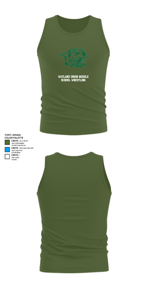 Tank Top, Wayland Union Middle School Wrestling, Wrestling, Teamtime, Team time, sublimation, custom sports apparel, team uniforms, spirit wear, spiritwear, sports uniforms, custom shirts, team store, custom team store, fundraiser sports, apparel fundraiser