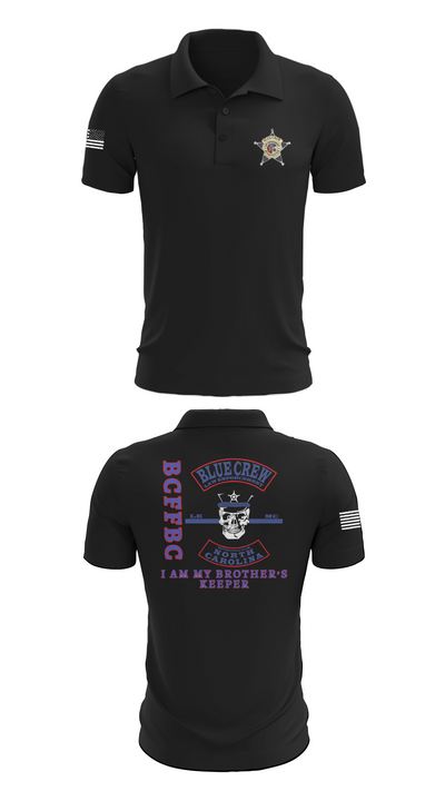 Bluecrew law enforcement motorcycle club 56909917 Short Sleeve Performance Polo - 26
