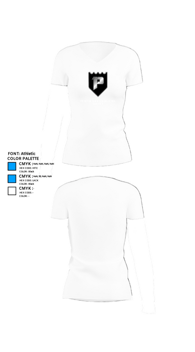 Preston High School Cross Country 85504696 Women's Short Sleeve V-neck Shirt - 18