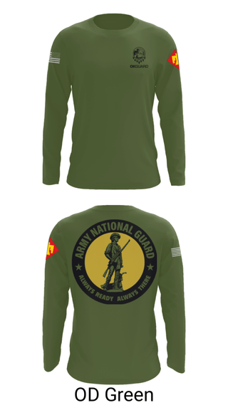 Long Sleeve Performance Shirt, Recruiting & Retention Battalion, National Guard, Teamtime, Team time, sublimation, custom sports apparel, team uniforms, spirit wear, spiritwear, sports uniforms, custom shirts, team store, custom team store, fundraiser sports, apparel fundraiser