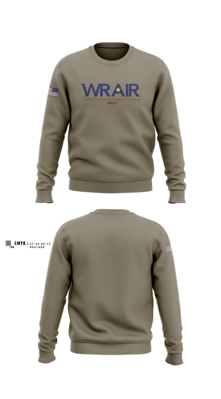 Crew Neck Sweatshirt, Walter Reed Army Institute of Research - West, , Teamtime, Team time, sublimation, custom sports apparel, team uniforms, spirit wear, spiritwear, sports uniforms, custom shirts, team store, custom team store, fundraiser sports, apparel fundraiser