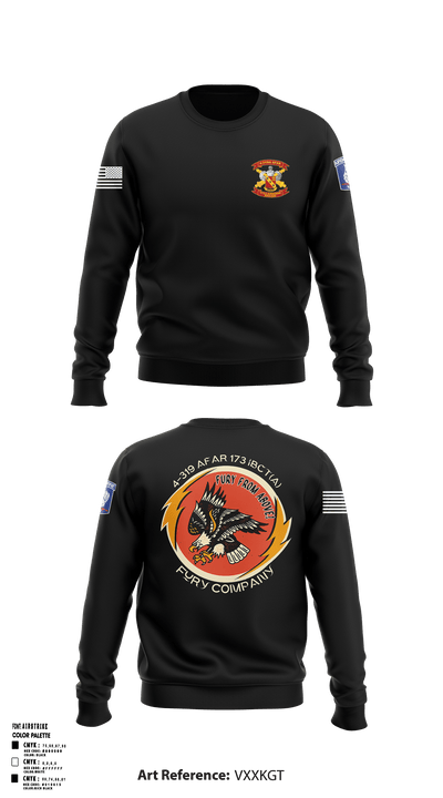 FCO 4-319 AFAR, 173 IBCT(A) 62795689 Crew Neck Sweatshirt - 1