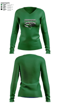 Chippewa Youth Hockey 90833189 Women's Long Sleeve V-neck Shirt -1 12