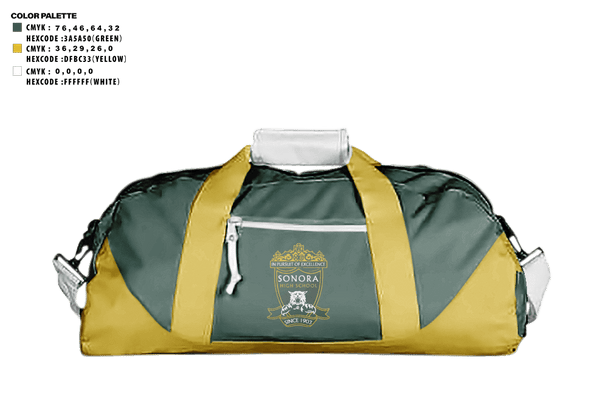 Duffle Bag, Sonora High School Golf, Golf, Teamtime, Team time, sublimation, custom sports apparel, team uniforms, spirit wear, spiritwear, sports uniforms, custom shirts, team store, custom team store, fundraiser sports, apparel fundraiser