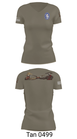 Womens Short Sleeve Vneck Shirt, 1-194 C Co, National Guard, Teamtime, Team time, sublimation, custom sports apparel, team uniforms, spirit wear, spiritwear, sports uniforms, custom shirts, team store, custom team store, fundraiser sports, apparel fundraiser