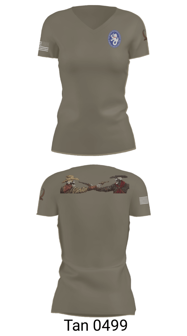 Womens Short Sleeve Vneck Shirt, 1-194 C Co, National Guard, Teamtime, Team time, sublimation, custom sports apparel, team uniforms, spirit wear, spiritwear, sports uniforms, custom shirts, team store, custom team store, fundraiser sports, apparel fundraiser