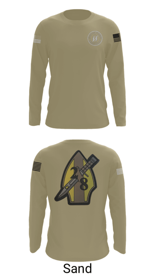 Long Sleeve Performance Shirt, 2nd bn 8th Marines, Marines, Teamtime, Team time, sublimation, custom sports apparel, team uniforms, spirit wear, spiritwear, sports uniforms, custom shirts, team store, custom team store, fundraiser sports, apparel fundraiser