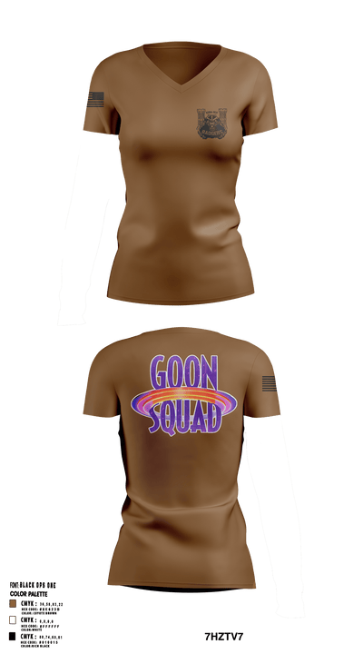 GOON SQUAD Women's Short Sleeve V-neck Shirt - 2