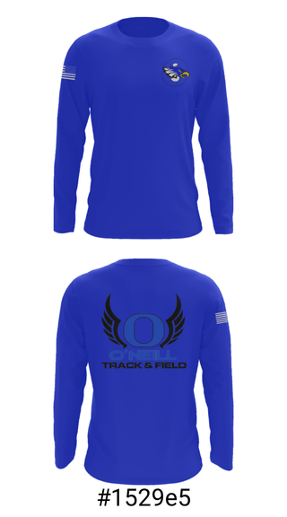Long Sleeve Performance Shirt, O'Neill High School Track, Track & Field, Teamtime, Team time, sublimation, custom sports apparel, team uniforms, spirit wear, spiritwear, sports uniforms, custom shirts, team store, custom team store, fundraiser sports, apparel fundraiser
