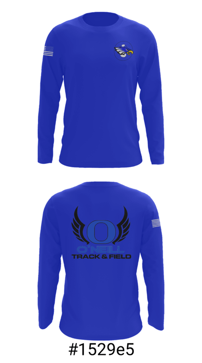 O'Neill High School Track 69865173 Long Sleeve Performance Shirt - 18