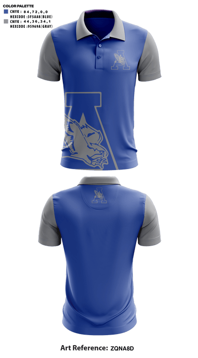 Airport High School Volleyball 92369251 Women's Short Sleeve Performance Polo  - 41