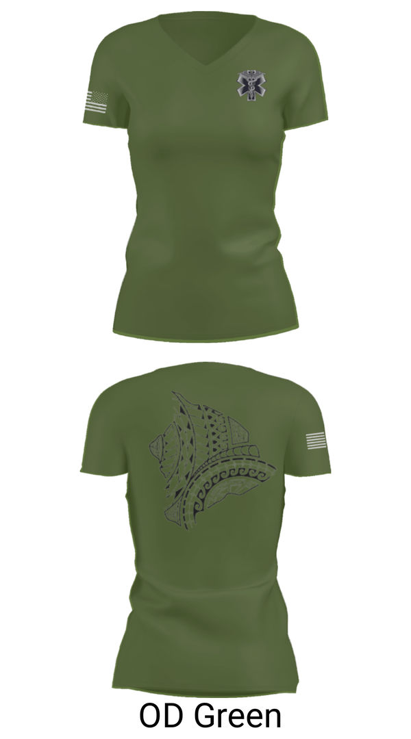 Women's Short Sleeve Vneck Shirt, MEDICS, National Guard, Teamtime, Team time, sublimation, custom sports apparel, team uniforms, spirit wear, spiritwear, sports uniforms, custom shirts, team store, custom team store, fundraiser sports, apparel fundraiser