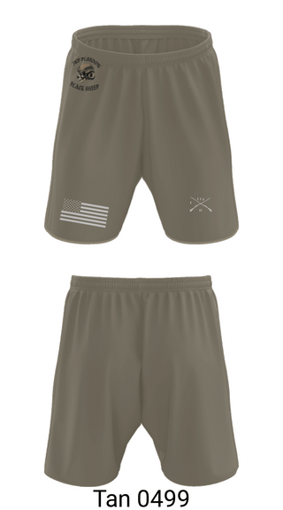 Athletic Shorts With Pockets, 3rd PLT Black Sheep, Army, Teamtime, Team time, sublimation, custom sports apparel, team uniforms, spirit wear, spiritwear, sports uniforms, custom shirts, team store, custom team store, fundraiser sports, apparel fundraiser