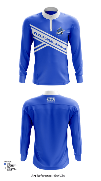 Clear Creek-Amana High School Cheer 95577848 Quarter Zip Jacket - 121