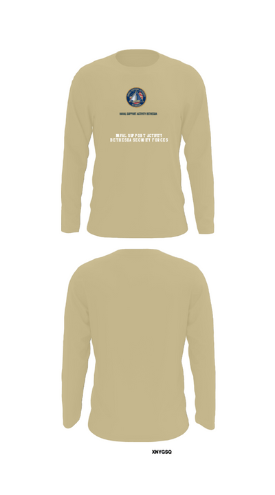 NAVAL SUPPORT ACTIVITY BETHESDA SECURITY FORCES 28838405 Long Sleeve Performance Shirt - 88