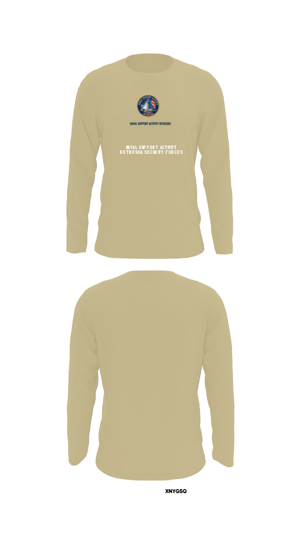 Long Sleeve Performance Shirt, NAVAL SUPPORT ACTIVITY BETHESDA SECURITY FORCES, Navy, Teamtime, Team time, sublimation, custom sports apparel, team uniforms, spirit wear, spiritwear, sports uniforms, custom shirts, team store, custom team store, fundraiser sports, apparel fundraiser