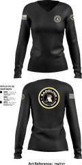 Maddlink Security Guard 6265644 Women's Long Sleeve V-neck Shirt - 2