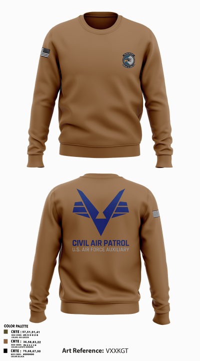 Sunlake High School Cadet Squadron 6161246 Crew Neck Sweatshirt - 97