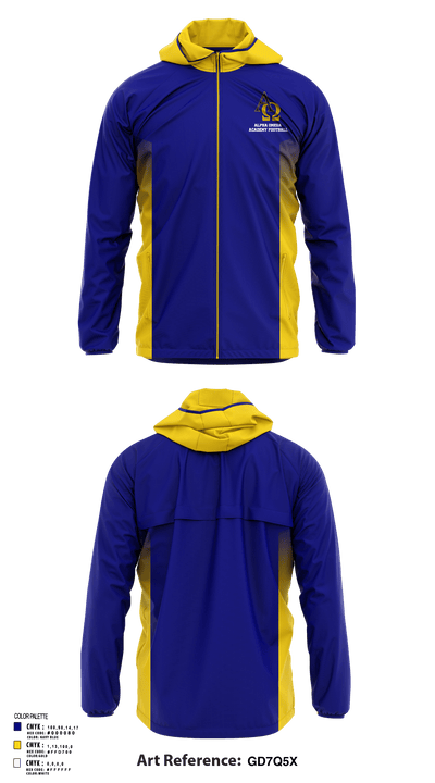 Alpha Omega Academy Football 23371482 Windbreaker - 123