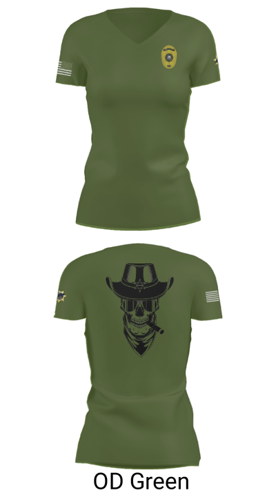Charlie Squad 89952871 Women's Short Sleeve V-neck Shirt - 46