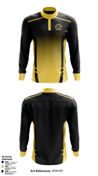 Galena High School Volleyball 10912508 Quarter Zip Jacket - 1