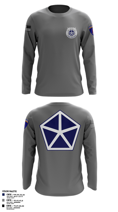 2nd PLT, B TRP, 3-71 CAV 73189782 Long Sleeve Performance Shirt - 2
