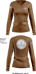 E.O.D Mobile Unit 1 17060500 Women's Long Sleeve V-neck Shirt - 30