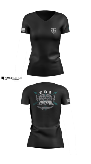 Womens Short Sleeve Vneck Shirt, 9135, National Guard, Teamtime, Team time, sublimation, custom sports apparel, team uniforms, spirit wear, spiritwear, sports uniforms, custom shirts, team store, custom team store, fundraiser sports, apparel fundraiser