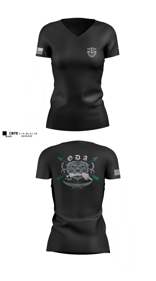 Womens Short Sleeve Vneck Shirt, 9135, National Guard, Teamtime, Team time, sublimation, custom sports apparel, team uniforms, spirit wear, spiritwear, sports uniforms, custom shirts, team store, custom team store, fundraiser sports, apparel fundraiser