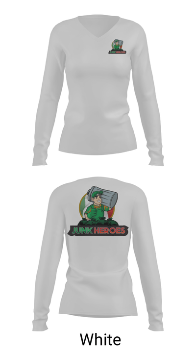 Junk Heroes 27502871 Women's Long Sleeve V-neck Shirt - 6