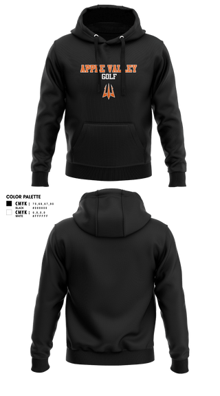 Hoodie, Apple Valley Sun Devils, Golf, Teamtime, Team time, sublimation, custom sports apparel, team uniforms, spirit wear, spiritwear, sports uniforms, custom shirts, team store, custom team store, fundraiser sports, apparel fundraiser