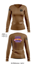 92nd Engineers 80974269 Women's Long Sleeve V-neck Shirt - 100