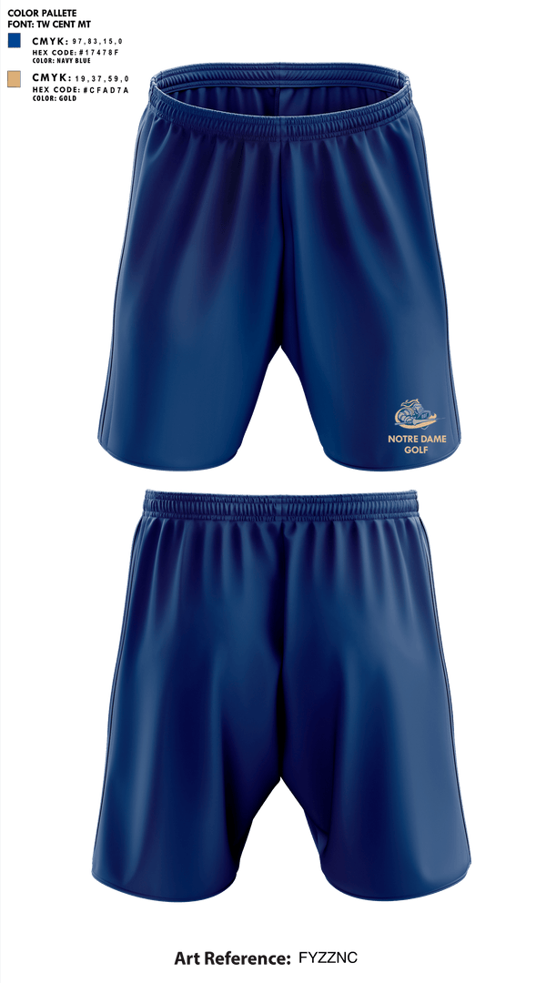 Athletic Shorts With Pockets, Notre Dame Catholic High School Golf, Golf, Teamtime, Team time, sublimation, custom sports apparel, team uniforms, spirit wear, spiritwear, sports uniforms, custom shirts, team store, custom team store, fundraiser sports, apparel fundraiser