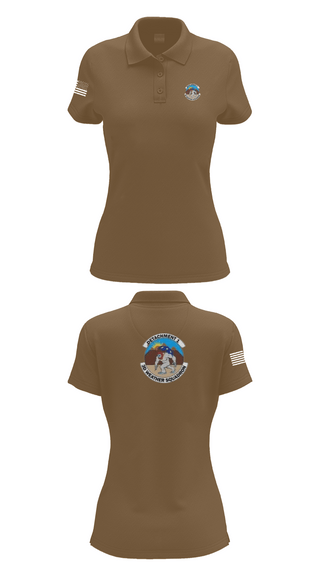 Womens Short Sleeve Performance Polo, Detachment 1, 3rd Combat Weather Sqd, Air Force, Teamtime, Team time, sublimation, custom sports apparel, team uniforms, spirit wear, spiritwear, sports uniforms, custom shirts, team store, custom team store, fundraiser sports, apparel fundraiser