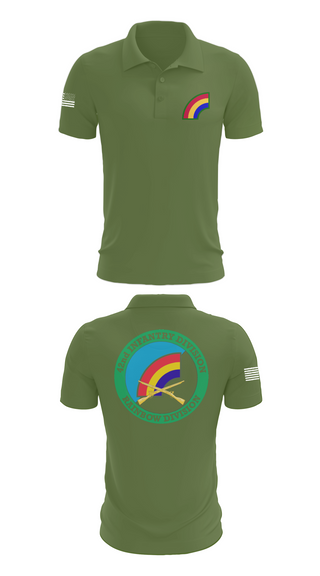 Short Sleeve Performance Polo, 42nd ID, Army, Teamtime, Team time, sublimation, custom sports apparel, team uniforms, spirit wear, spiritwear, sports uniforms, custom shirts, team store, custom team store, fundraiser sports, apparel fundraiser