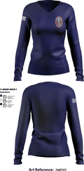 95th WMD CST 43629345 Women's Long Sleeve V-neck Shirt - 5
