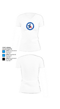 SHOW OF SUPPORT 79091882 Women's Short Sleeve V-neck Shirt - 18