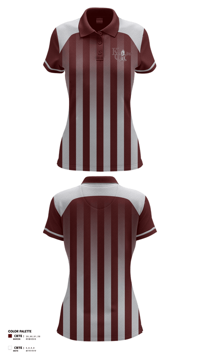 Kalamazoo Central High School Bowling 88270624 Women's Short Sleeve Performance Polo  - 1