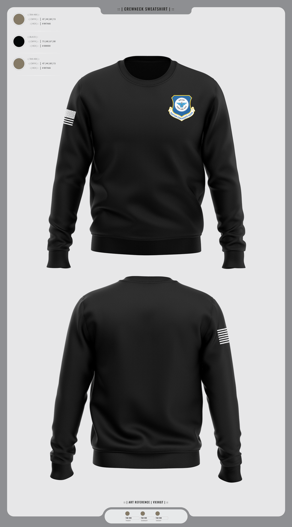 Crew Neck Sweatshirt, Gallup Raptor Composite Squadron, Air Force, Teamtime, Team time, sublimation, custom sports apparel, team uniforms, spirit wear, spiritwear, sports uniforms, custom shirts, team store, custom team store, fundraiser sports, apparel fundraiser