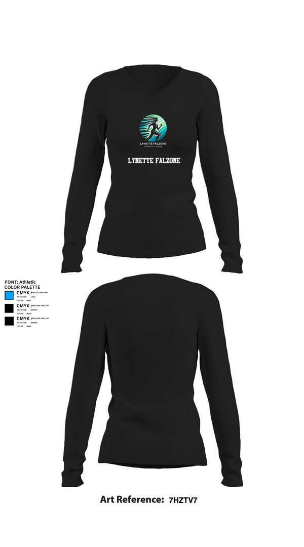 Womens Long Sleeve Vneck Shirt 1, Lynette Falzone, , Teamtime, Team time, sublimation, custom sports apparel, team uniforms, spirit wear, spiritwear, sports uniforms, custom shirts, team store, custom team store, fundraiser sports, apparel fundraiser