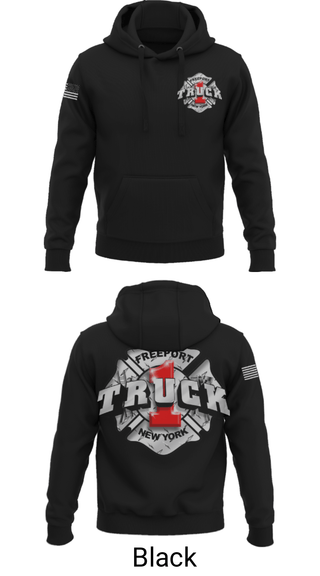 Hoodie, Truck 1, Fire Department, Teamtime, Team time, sublimation, custom sports apparel, team uniforms, spirit wear, spiritwear, sports uniforms, custom shirts, team store, custom team store, fundraiser sports, apparel fundraiser