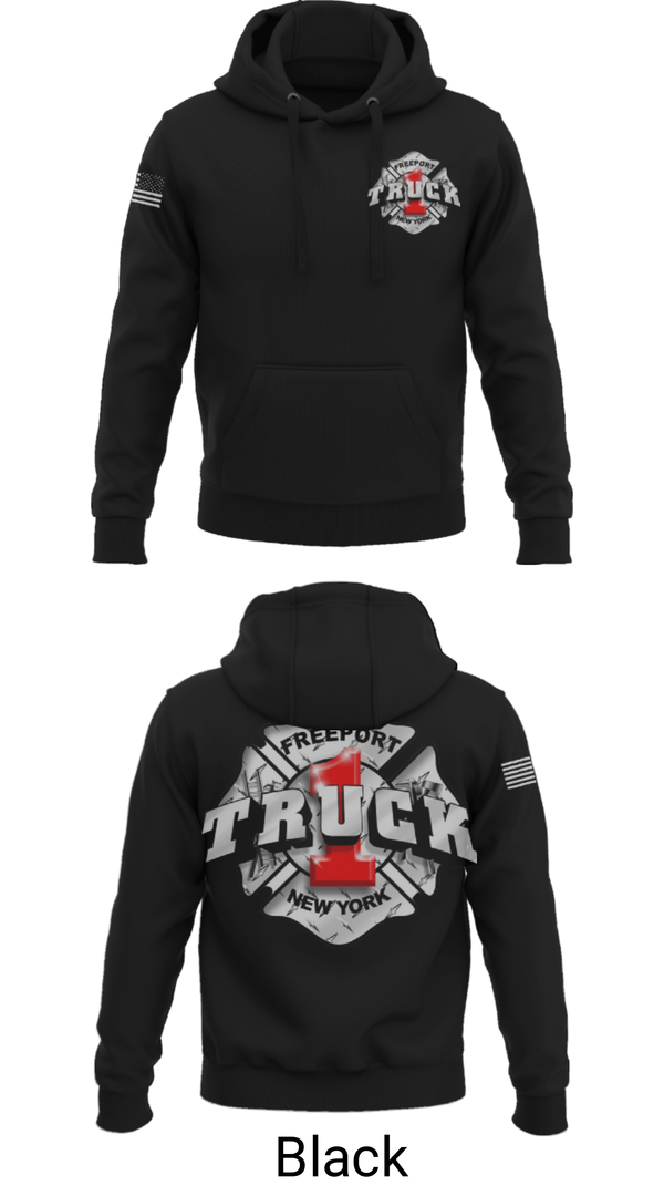 Hoodie, Truck 1, Fire Department, Teamtime, Team time, sublimation, custom sports apparel, team uniforms, spirit wear, spiritwear, sports uniforms, custom shirts, team store, custom team store, fundraiser sports, apparel fundraiser