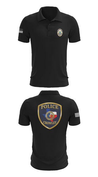 Short Sleeve Performance Polo, Crowley Police Department, , Teamtime, Team time, sublimation, custom sports apparel, team uniforms, spirit wear, spiritwear, sports uniforms, custom shirts, team store, custom team store, fundraiser sports, apparel fundraiser