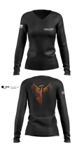 RebelVetsCreations 75786324 Women's Long Sleeve V-neck Shirt - 1
