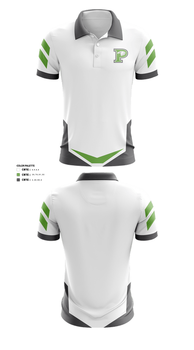 Pleasanton High School Golf 76209526 Short Sleeve Performance Polo - 41
