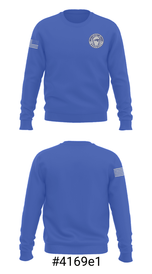 Crew Neck Sweatshirt, University Of Saint Francis Baseball, Baseball, Teamtime, Team time, sublimation, custom sports apparel, team uniforms, spirit wear, spiritwear, sports uniforms, custom shirts, team store, custom team store, fundraiser sports, apparel fundraiser